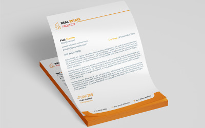 Corporate Blue Letterhead PSD Template | Professional Editable Design