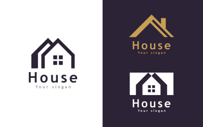 Immobilien-Vektor-Logo-Vorlage, modernes Haus- und Immobilienlogo 15
