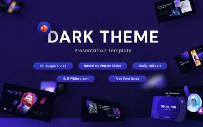 Molque- Шаблон презентации PowerPoint в темной теме