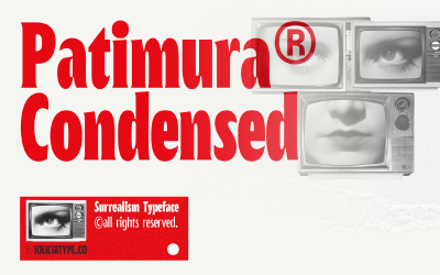 Patimura Condensed | Surrealist Typeface