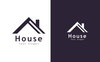 Real Estate Vector Logo Template, Modern House and property logo 3