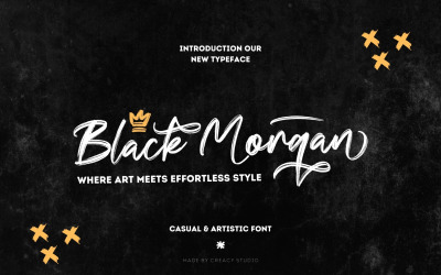 Black Morgan - Carattere moderno a pennello