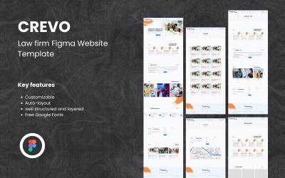 Crevo – Figma-Website-Vorlagenkit für Kreativagenturen