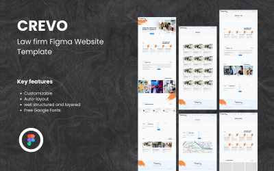 Crevo - Sada šablon webových stránek kreativní agentury Figma