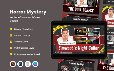 Horror Mystery YouTube Thumbnail