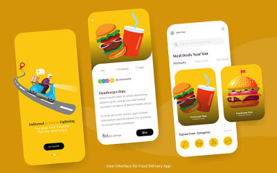 Interfaccia utente per l&amp;#39;app di consegna