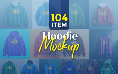 Modello di mockup realistico per felpa con cappuccio