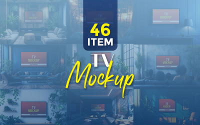 Realistyczny makiet TV. Makieta UI/UX urządzenia do szablonu prezentacji