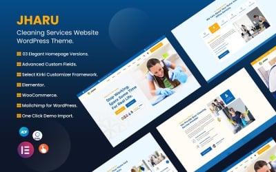 Jharu - Motyw WordPress dla usług sprzątania