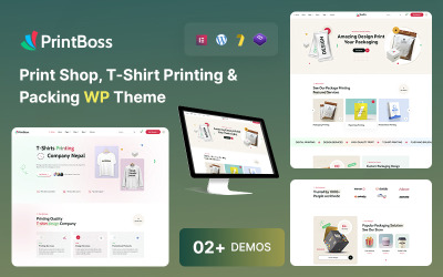 Printboss - Print Shop T-shirt, tryck &amp;amp; packning WordPress-tema