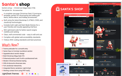 Santa&amp;#39;s Shop | Liquidação de Natal, Ofertas, E-commerce – Bootstrap Template
