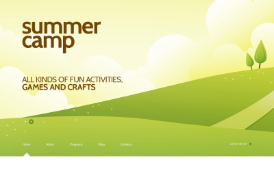 Reagovat na WordPress motiv Letní tábor