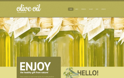 Šablona WordPress s olivovým olejem