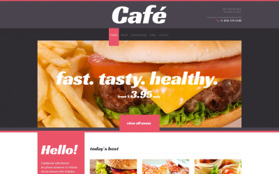 Tema De WordPress "Cafe with Elegant View" #47008