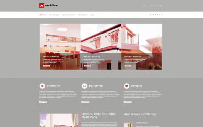 Tema de WordPress responsivo para arquitetura