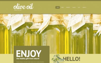 Tema WordPress de aceite de oliva