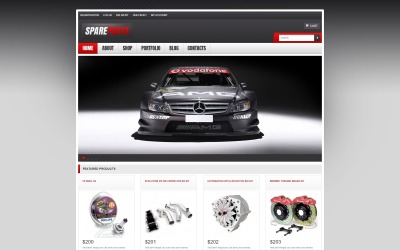 "Top Quality Spares" 响应式WooCommerce模板 #47075