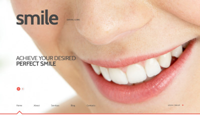 WordPress téma reagující na zubní lékařství