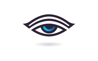 Creative Concept Eyes logotyp designmall, eye care logo icon0