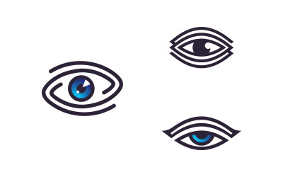 Creative Concept Eyes logotyp designmall, eye care logo icon13