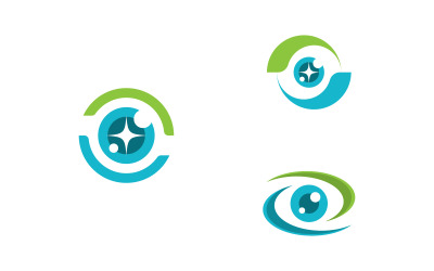 Creative Concept Eyes logotyp designmall, eye care logo icon14