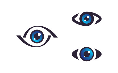 Creative Concept Eyes logotyp designmall, ögonvårdslogoikon 15