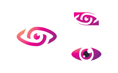 Creative Concept Eyes logotyp designmall, ögonvårdslogoikon 16