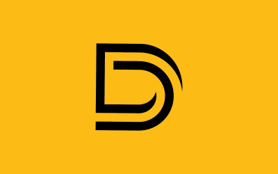 D Logo Design and template. Creative D icon initials based Letters 11