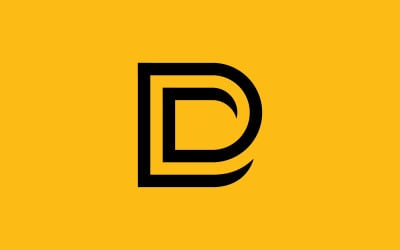 D Logo Design and template. Creative D icon initials based Letters 12