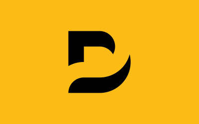 D Logo Design and template. Creative D icon initials based Letters 9
