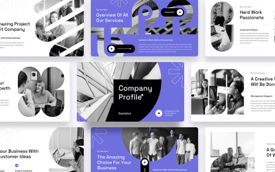 Expressivo - Modelo de apresentação de perfil de empresa criativa