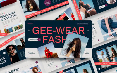 Geewear – divat akció PowerPoint sablon