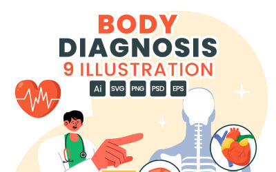 9 Body Diagnosis Illustration