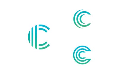 Diseño y plantilla de logotipo C. Icono C creativo con iniciales en formato vectorial. 15