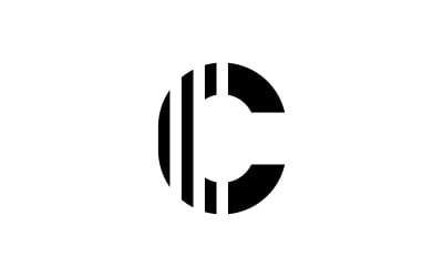 Diseño y plantilla de logotipo C. Icono C creativo con las iniciales en formato vectorial. 0