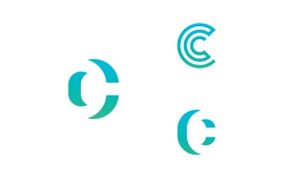 Diseño y plantilla de logotipo C. Icono C creativo con las iniciales en formato vectorial. 13