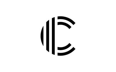 Diseño y plantilla de logotipo C. Icono C creativo con las iniciales en formato vectorial. 7