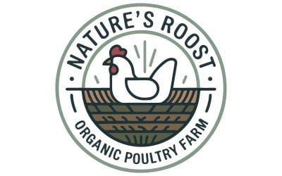 Logo design for an organic poultry farm