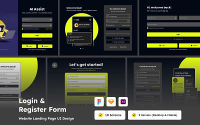 Bot AI Gebruikerslogin en Registratiepagina