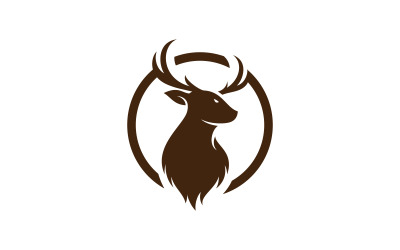 Deer head creative logo design vector 0