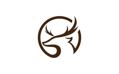 Deer head creative logo design vector 9