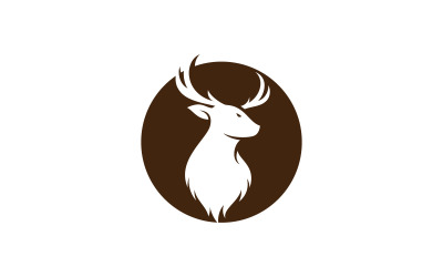 Diseño de logotipo creativo de cabeza de ciervo vector 8
