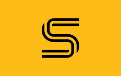 Diseño y plantilla de logotipo S. Iniciales creativas del icono S 0