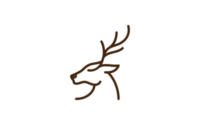 Głowa jelenia kreatywny projekt logo wektor 2