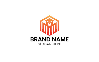 Logo maskota krabicového orla-12-576