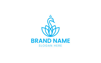 Lotus and swan beauty logo-12-573