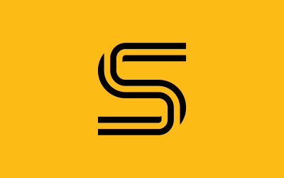 S Logo Design and template. Creative S icon initials 0