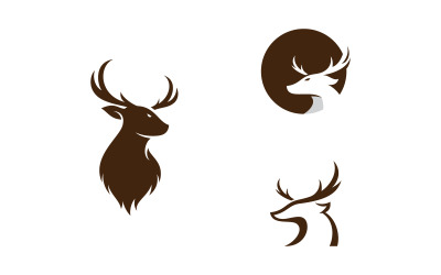Deer head creative logo design vector 14