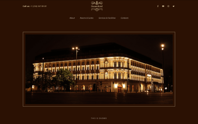 Gratis Hotel Weblium-sjabloon