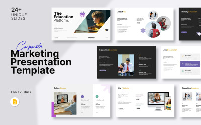 Modèle de présentation Google Slides sur l&amp;#39;éducation intelligente